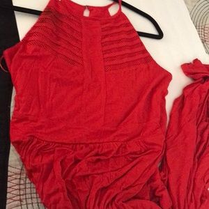 Spense Red Maxi Dress